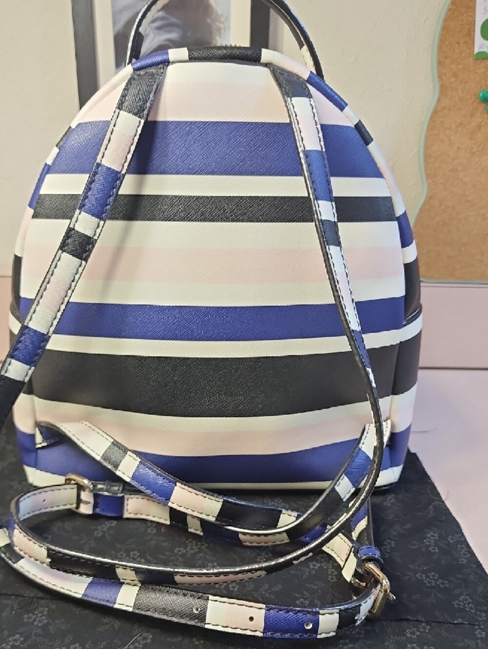 kate spade "Laurel Way Sammi Cruise Stripped Backpack" - Picture 6 of 9